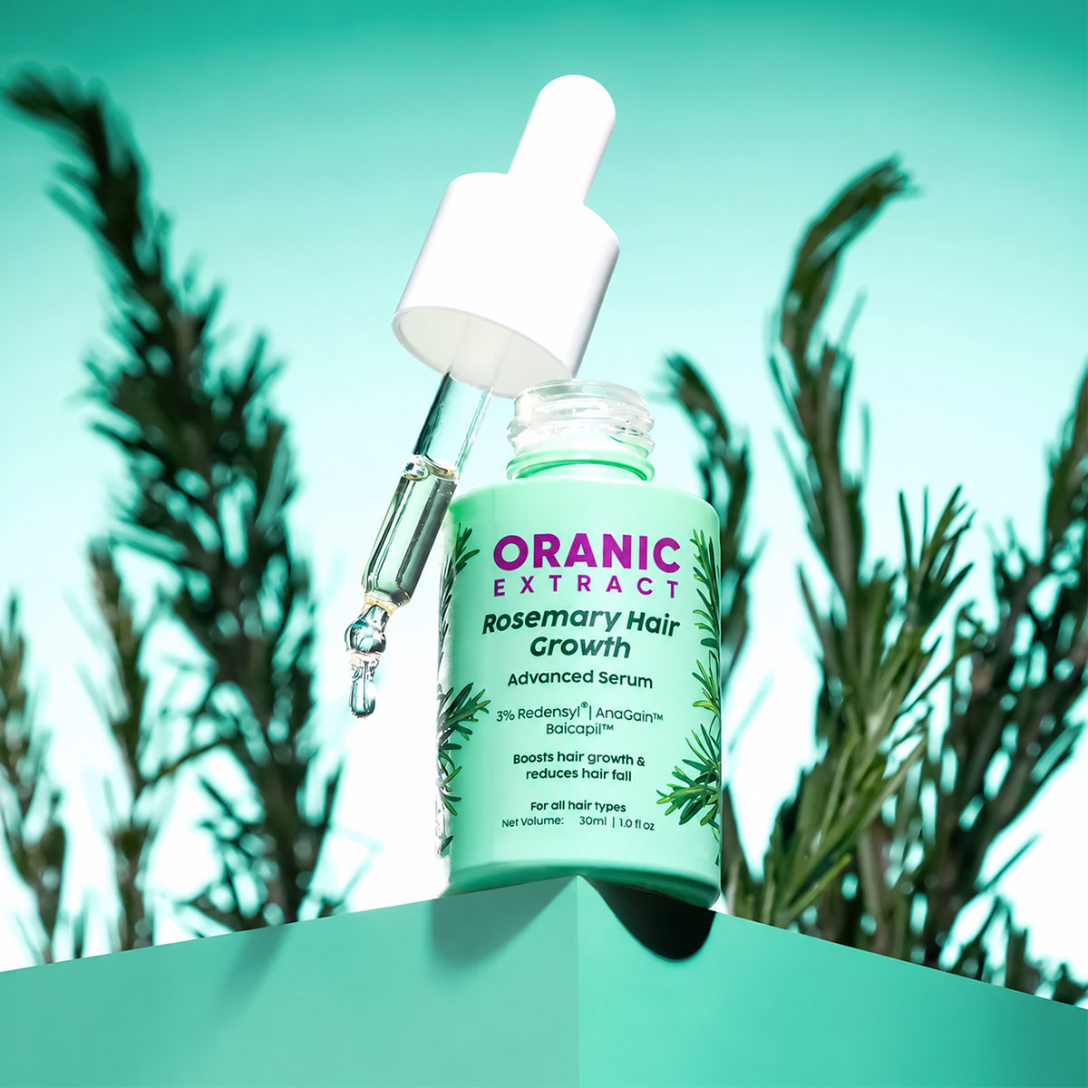 Oranic Extract Rosemary Advanced Hair Growth Serum with 3% Redensyl